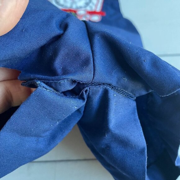 Vintage Baby Boy Hickory Dickory Dock Romper Overalls Outfit - Picture 5 of 9